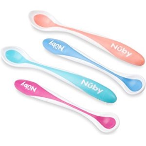 Nuby Hot Safe Spoons 感温变色软勺 4个装