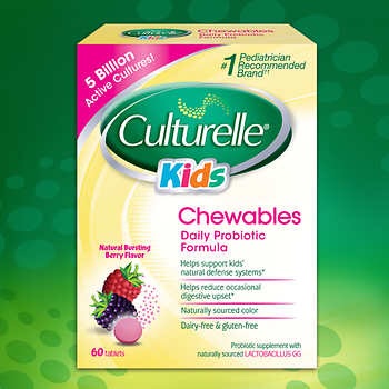 Culturelle Kids Chewables Probiotic, 60 Tablets益生菌