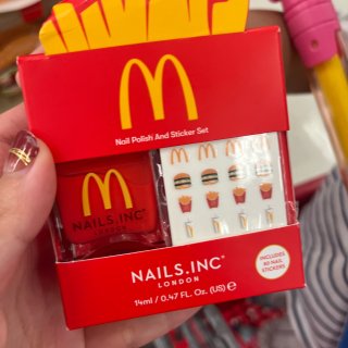 Nails Inc. X Mcdonald Nail Polish With Stickers - Fries - 0.47 Fl Oz : Target