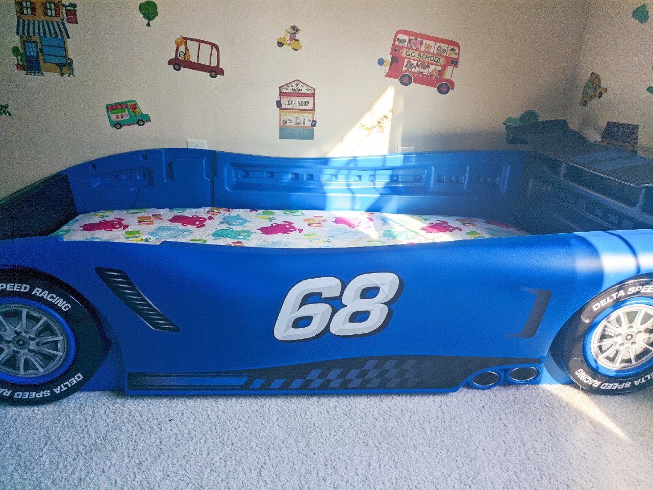 Delta Children Turbo Race Car Twin Bed |