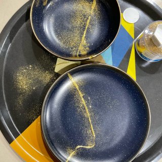 金漆瓷盘制作 摔碎盘碗忽然不心疼了...