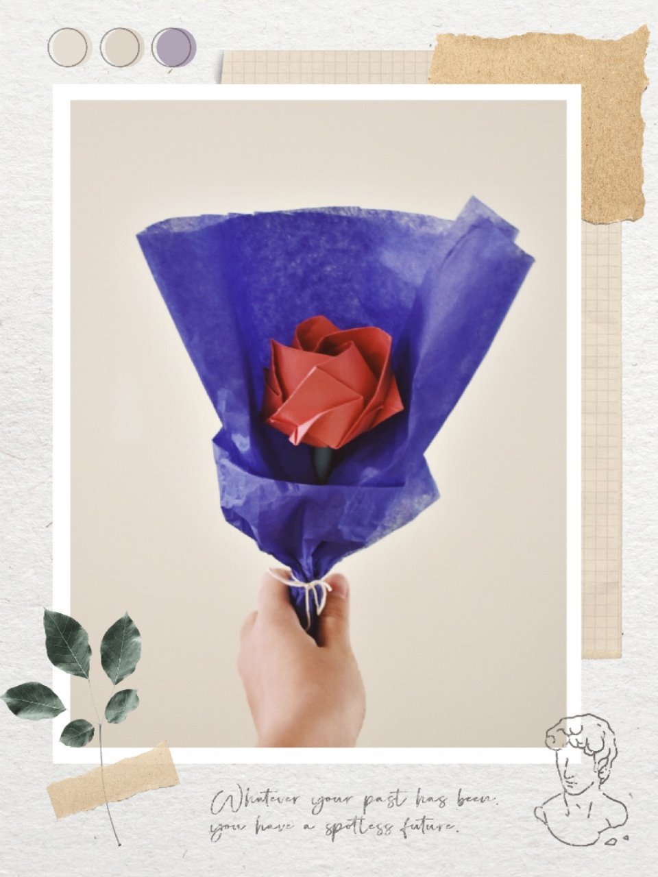 DIY｜520送给自己一份手折纸玫瑰花吧...