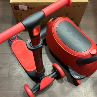 Yvolution Y Glider Luna 5-in-1 Ride-on To Scooter With Storage Trunk - Red : Target