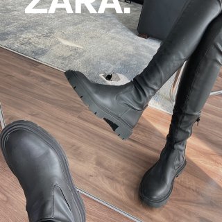 ZARA 购物分享|秋冬过膝靴到手...