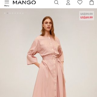 Mango 这个季度 打折不停 淡粉色超...