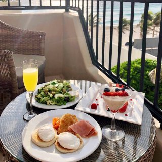 Cancun酒店里的墨西哥菜🌮和浪漫早餐...