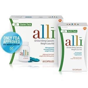 alli Diet Pills for Weight Loss Orlistat 60 mg Capsules Refill