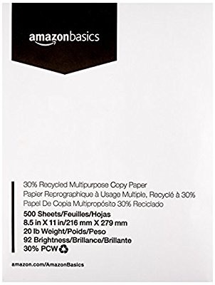 AmazonBasics 8.5 x 11 Inches打印纸500张
