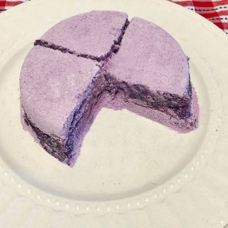 香甜不腻的紫薯松糕 | 这颜色也太治愈了...