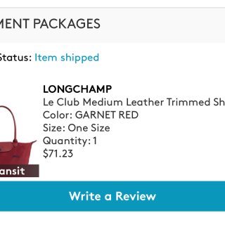 Longchamp中号饺子包...