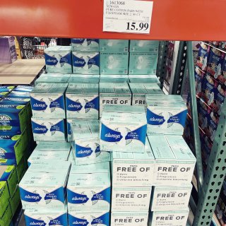 Always Pure Cotton with Flexfoam Pads, Size 2, 80-count | Costco