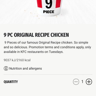 KFC九块鸡块只要£5.99...