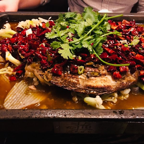 烤鱼(侧鱼+麻辣小辣+土豆+宽粉+菜花)