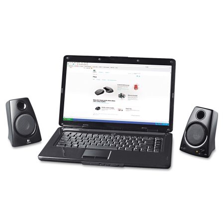 Logitech Z130 Compact 2.0 Stereo Speakers, 3.5mm Jack, Black - Walmart.com