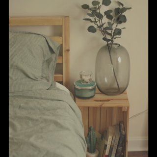 卧室 | 牛油果绿的早晨...