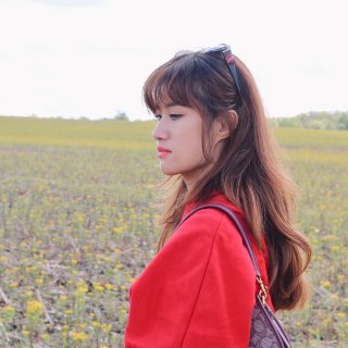 🌼未绽放De油菜花田｜红白搭配Look...
