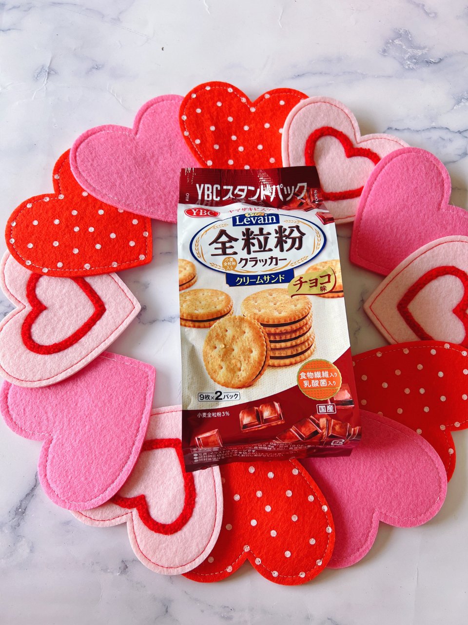 情人节零食 日本YBC麦粉巧克力夹心饼干...