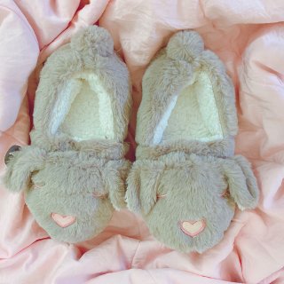 🔆Walmart#🐰可爱的兔子毛毛拖鞋...