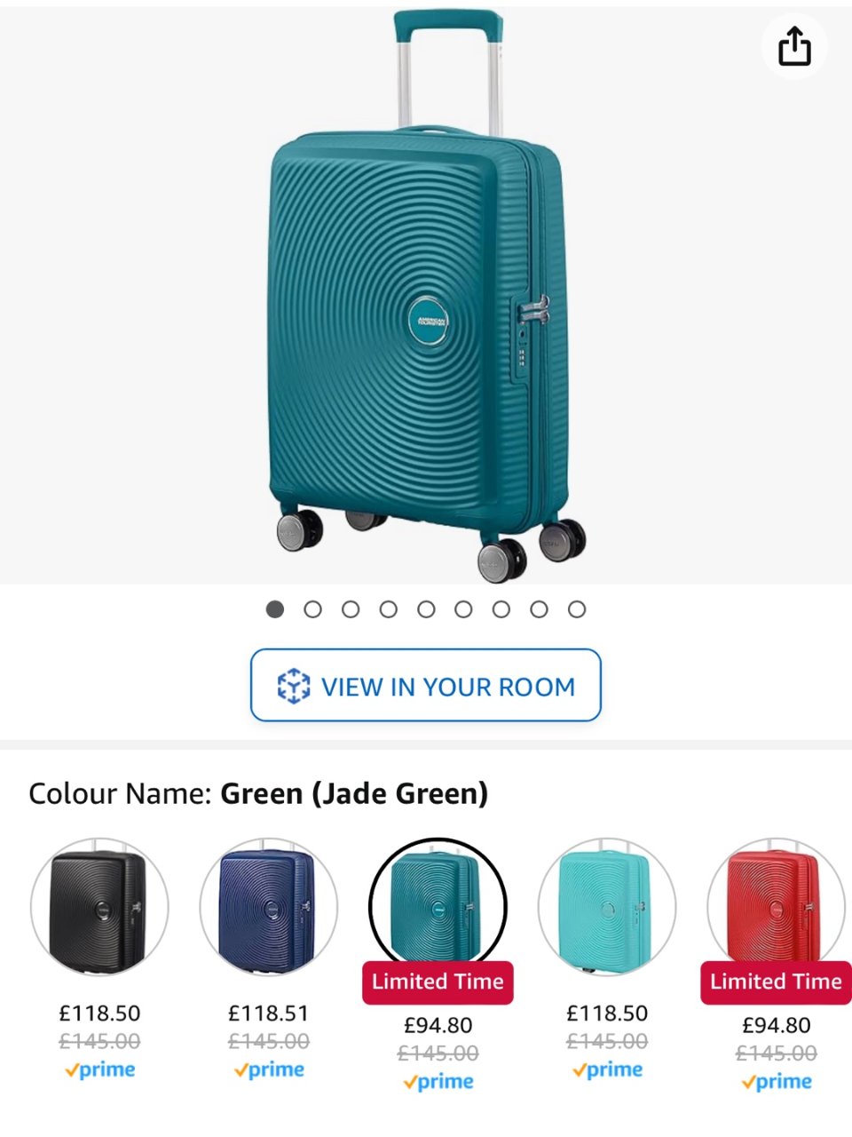 亚马逊PD不到100镑的网红美旅行李箱🧳...