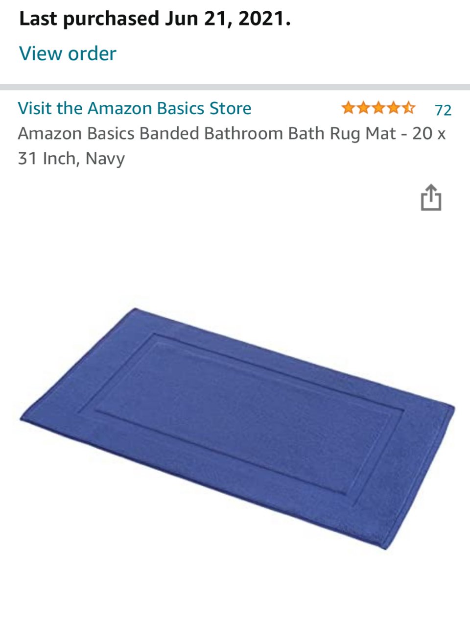 amazon basics浴室地毯...