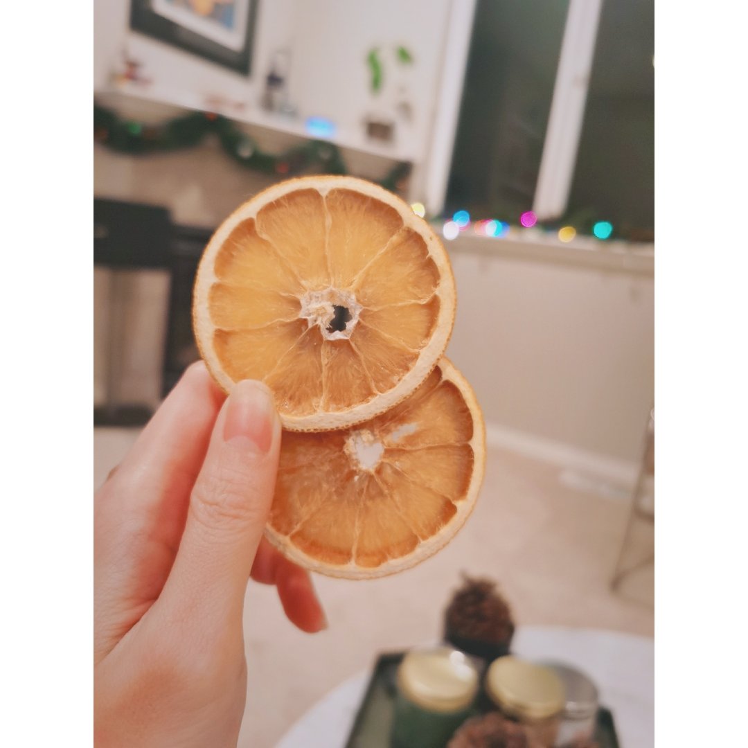 烤橙子片🌟用🍊来装饰这个温馨的圣诞节...