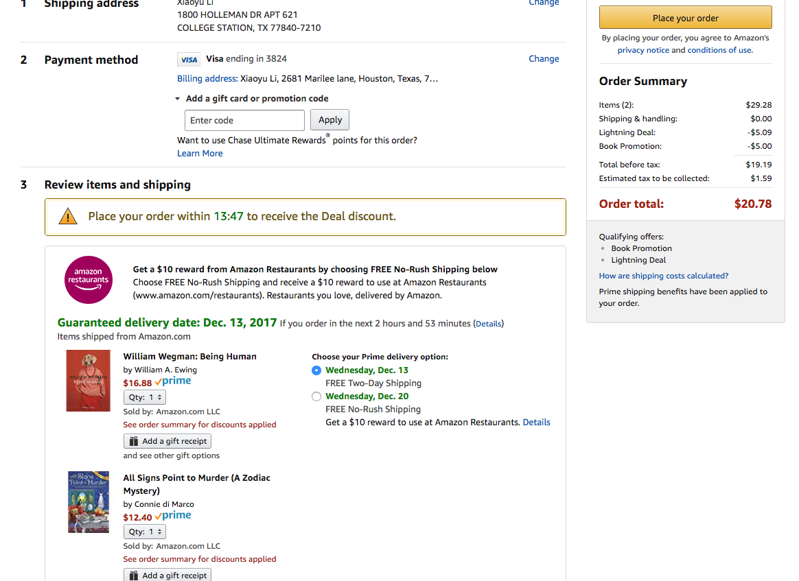 Amazon： 亚马逊图书 全场满$15