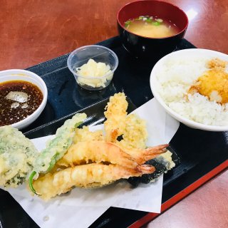 Shrimp tempura plate
