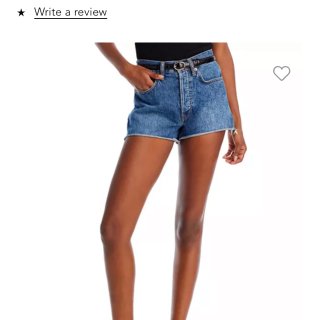 RE/DONE 70S High Rise Denim Shorts in High Tide | Bloomingdale's