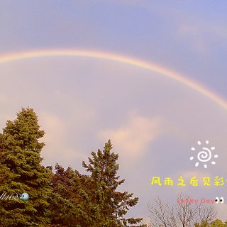 镜头里的夏天🌞🌦风雨之后见彩虹🌈...