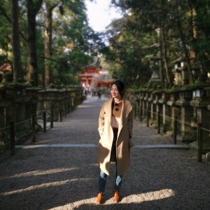 奈良公园的枫叶太美了！枫叶色穿搭🍁