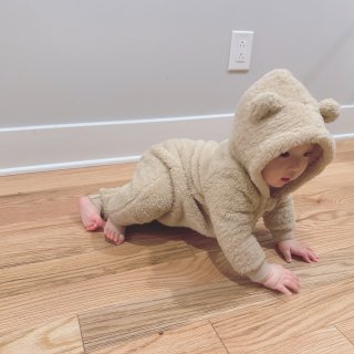 快把你的宝宝打扮成一只行走的小熊吧( ･...