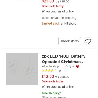 等来Target圣诞装饰灯折扣，今日宜买...