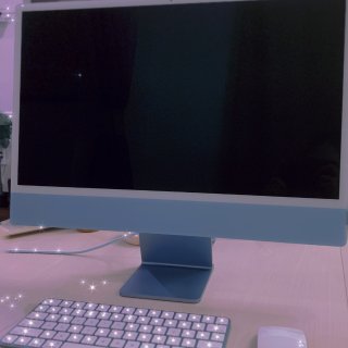 新款2021苹果 iMac｜蓝色超治愈色...