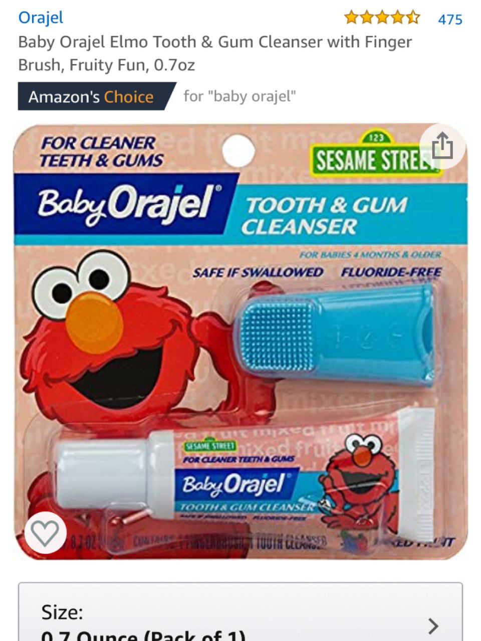 Baby Orajel 手指套牙刷🦷#1...