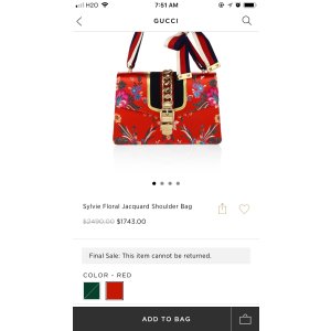 $1743 Gucci Sylvie 包包