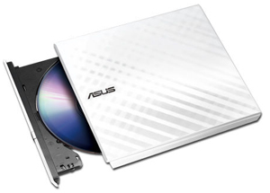 ASUS 白色超薄 USB 2.0 外置光驱SDRW-08D2S-U