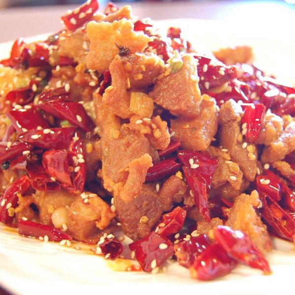 辣子鸡，勾魂面，烤鱼，米线