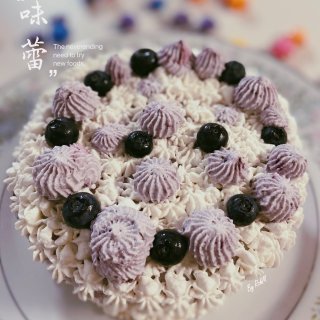 蓝莓蛋糕🍰 没加蓝莓粉变成了石灰蛋糕⁉️...