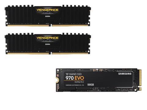 CORSAIR Vengeance LPX 16GB (2 x 8GB) DDR4 3000 Memory Kit 内存条加ssd