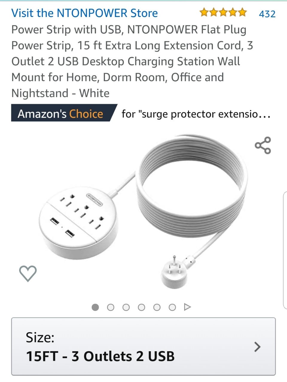Amazon好物推荐 - 15ft超长线...
