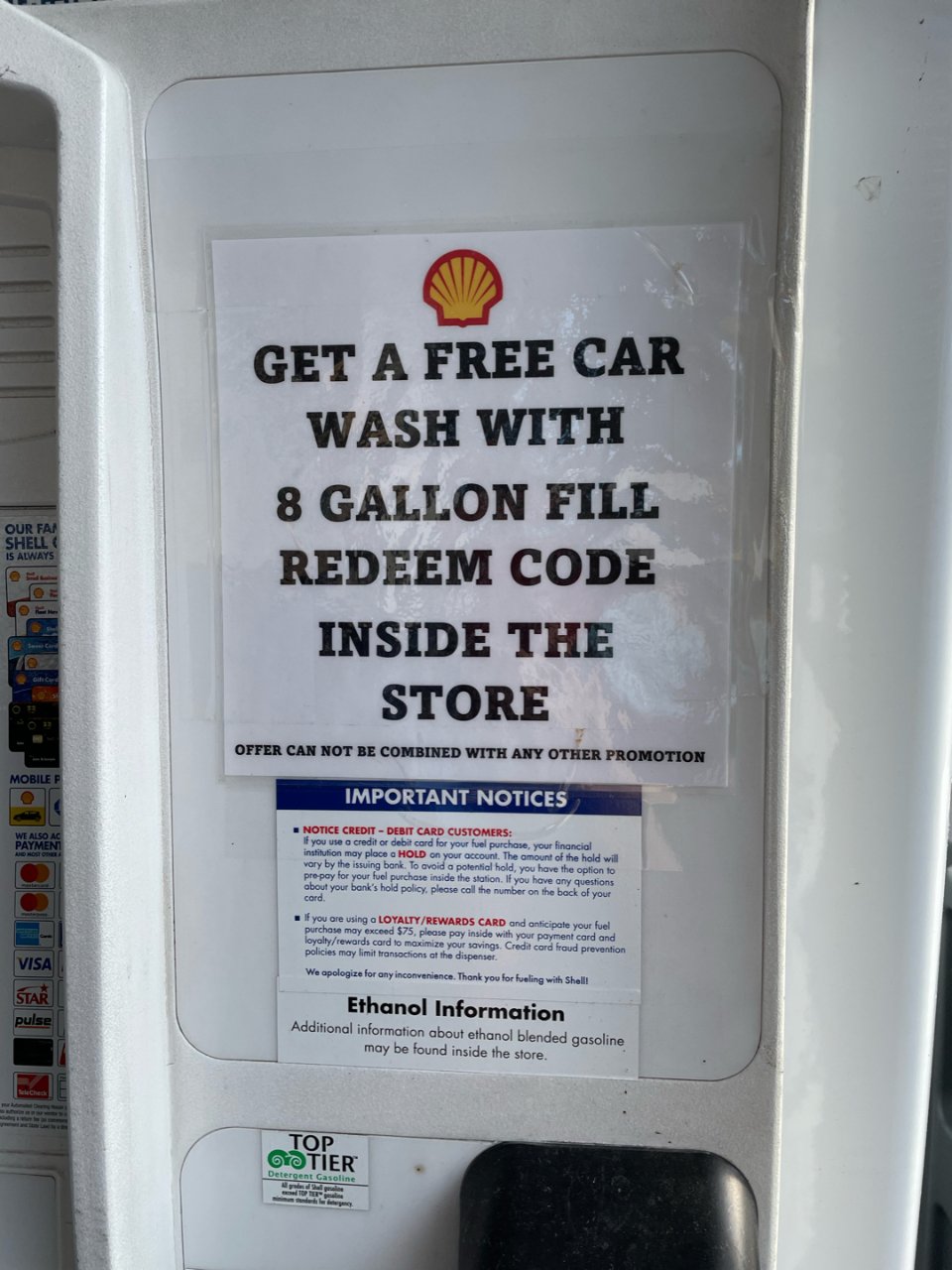 Shell加油送洗车