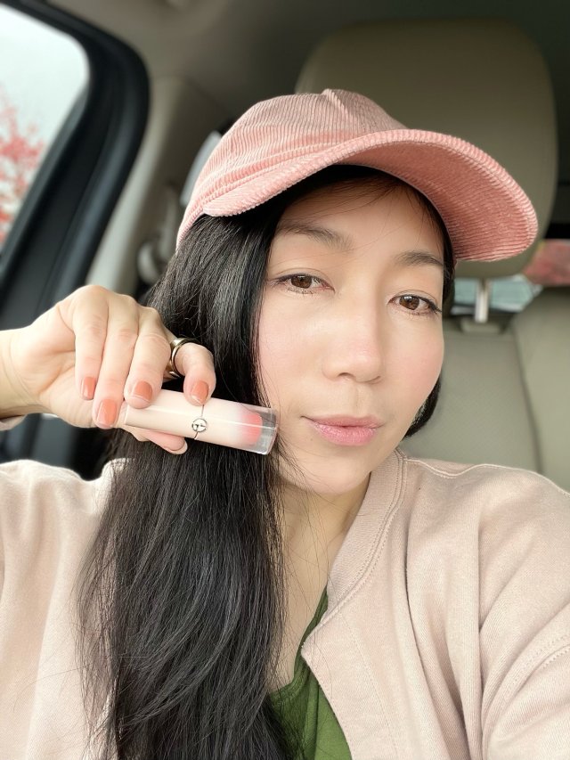 💋秋日新棒球帽和阿玛尼液体腮红好配！