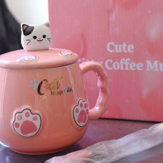 有线|🉑爱猫咪加热咖啡杯😻...