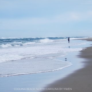 小众海滩Coquina Beach，海边...