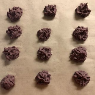 我把你画成花🌸入门级紫薯饼干...