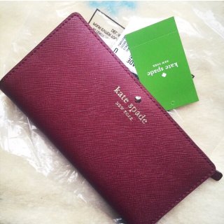 Kate Spade 豆沙红钱包...
