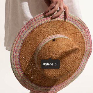 Kylene Natural - Natural Straw Sun Hat | MIRTA