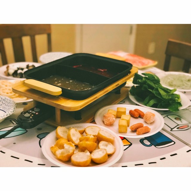 Liven利仁竹木鸳鸯火锅