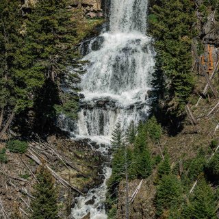 黄石公园的瀑布们，拍照机位分享+路线图...
