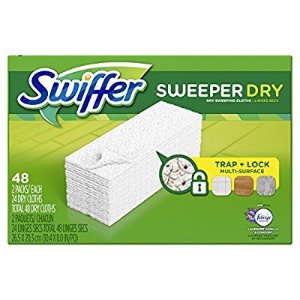 Swiffer Sweeper  拖把一次性替换干拖布 带薰衣草舒适香味 48片